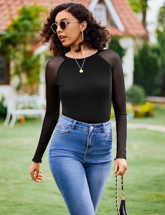 womens long sleeve going out tops
